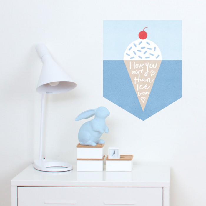 Ice Cream Banner Decal Tinyme Singapore